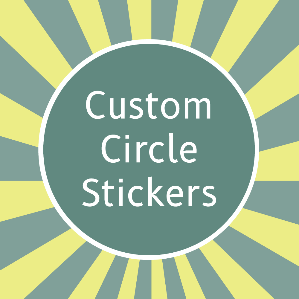 Custom Circle Stickers - Premium Vinyl Stickers With Your Design ...