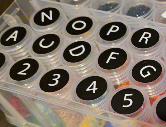 Diamond Painting Kit Up Container Labels